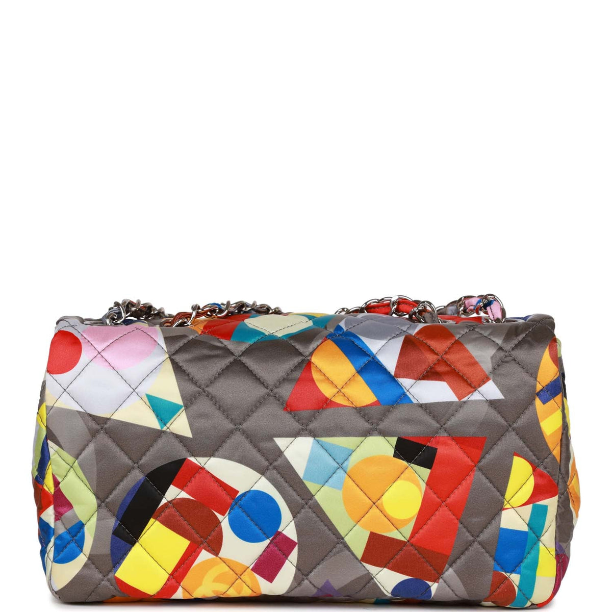Chanel Medium Flap Bag Coco Color Multicolor Nylon Silver Hardware