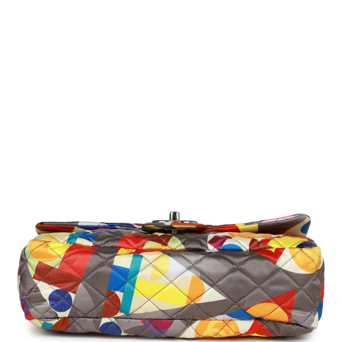 Chanel Medium Flap Bag Coco Color Multicolor Nylon Silver Hardware