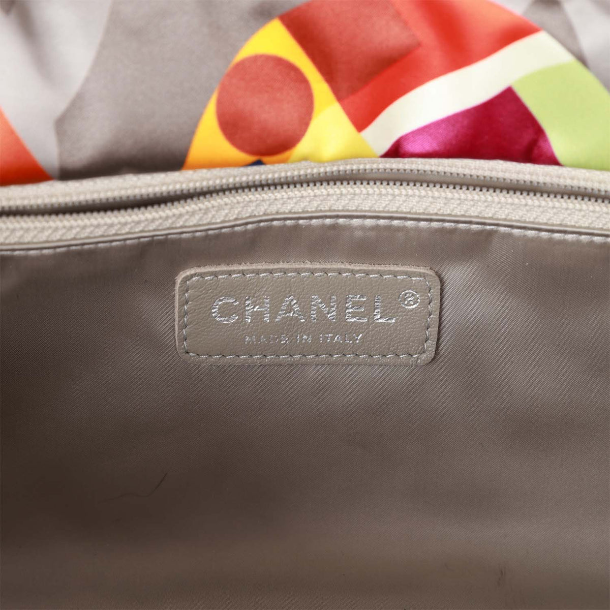Chanel Medium Flap Bag Coco Color Multicolor Nylon Silver Hardware
