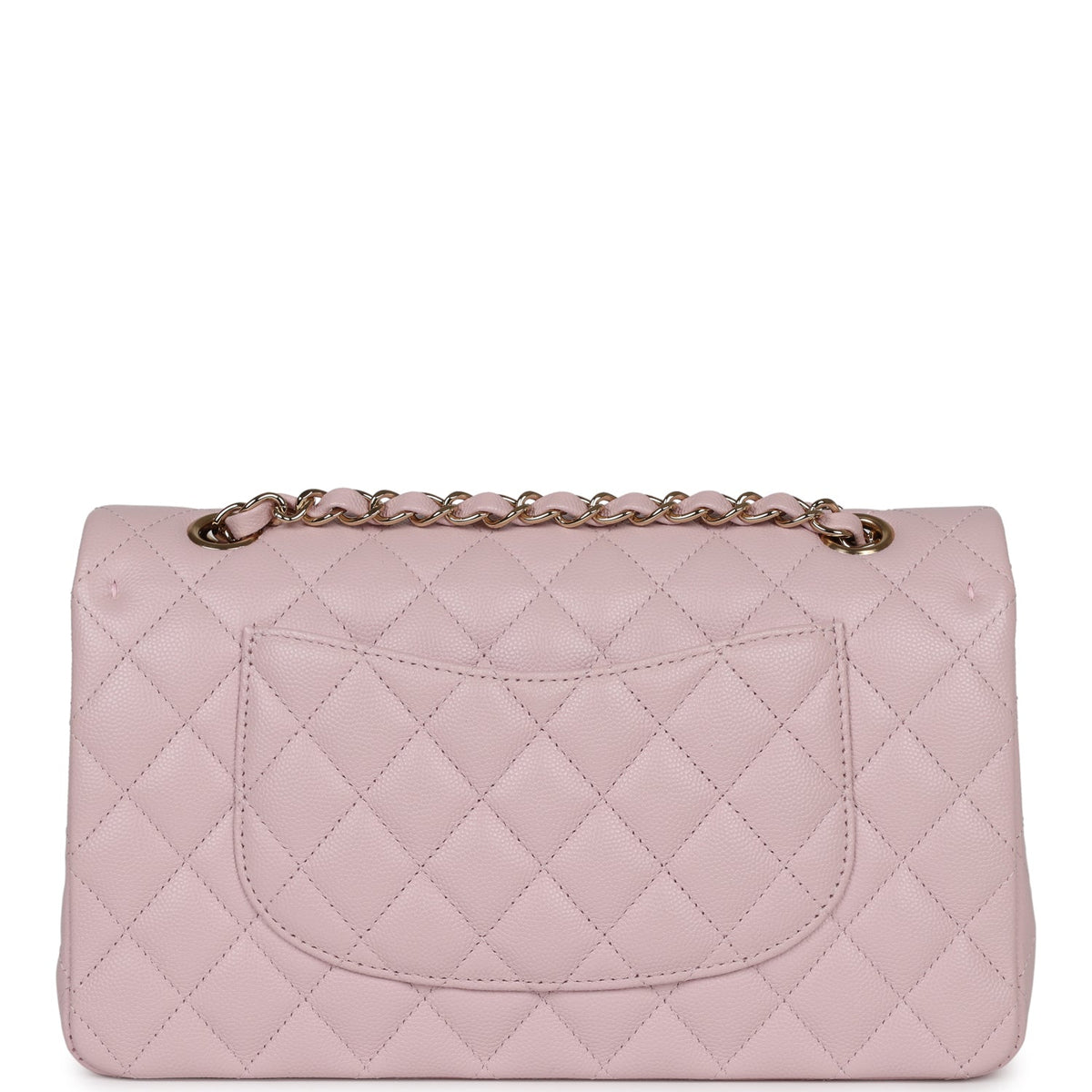 Chanel Medium Classic Double Flap Light Pink Caviar Light Gold Hardware