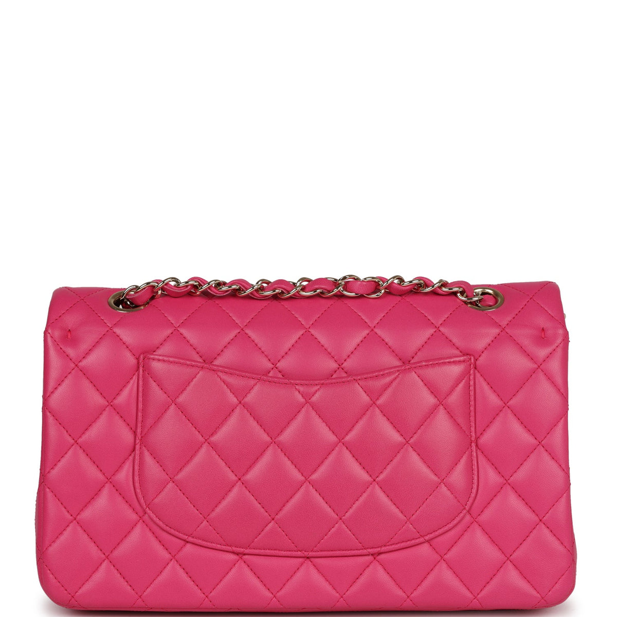 Chanel Medium Classic Double Flap Hot Pink Lambskin Gold Hardware