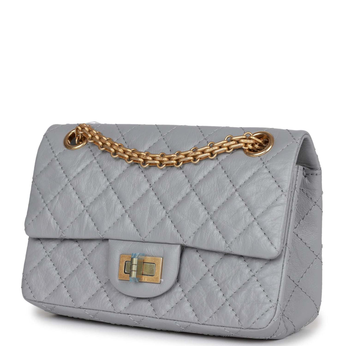 Chanel Mini Reissue  . Flap Grey Aged Calfskin Antique Gold Hardware