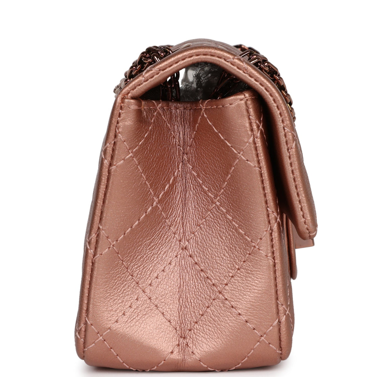 Chanel Mini Reissue 224 2.55 Flap Rose Gold Calfskin Rose Gold Hardware