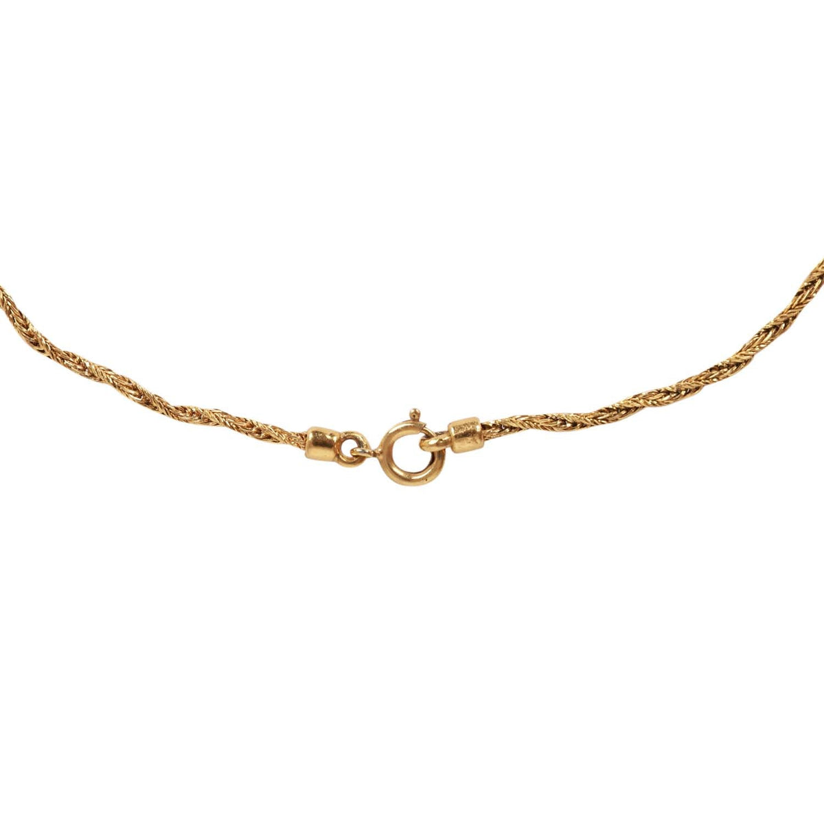 Vintage Chanel Gold Gripoix and Pearl Embellished Cross Pendant Necklace
