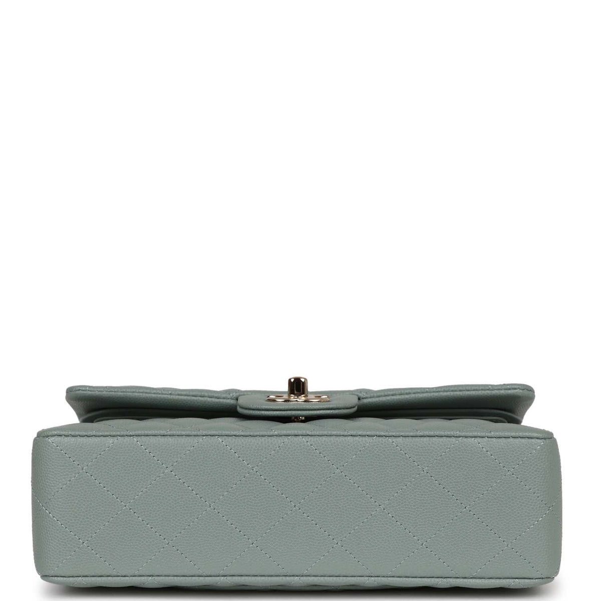 Chanel Small Classic Double Flap Bag Light Blue Caviar Light Gold Hardware