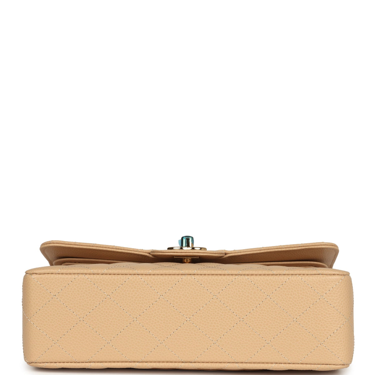 Chanel Small Classic Double Flap Bag Beige Caviar Gold Hardware