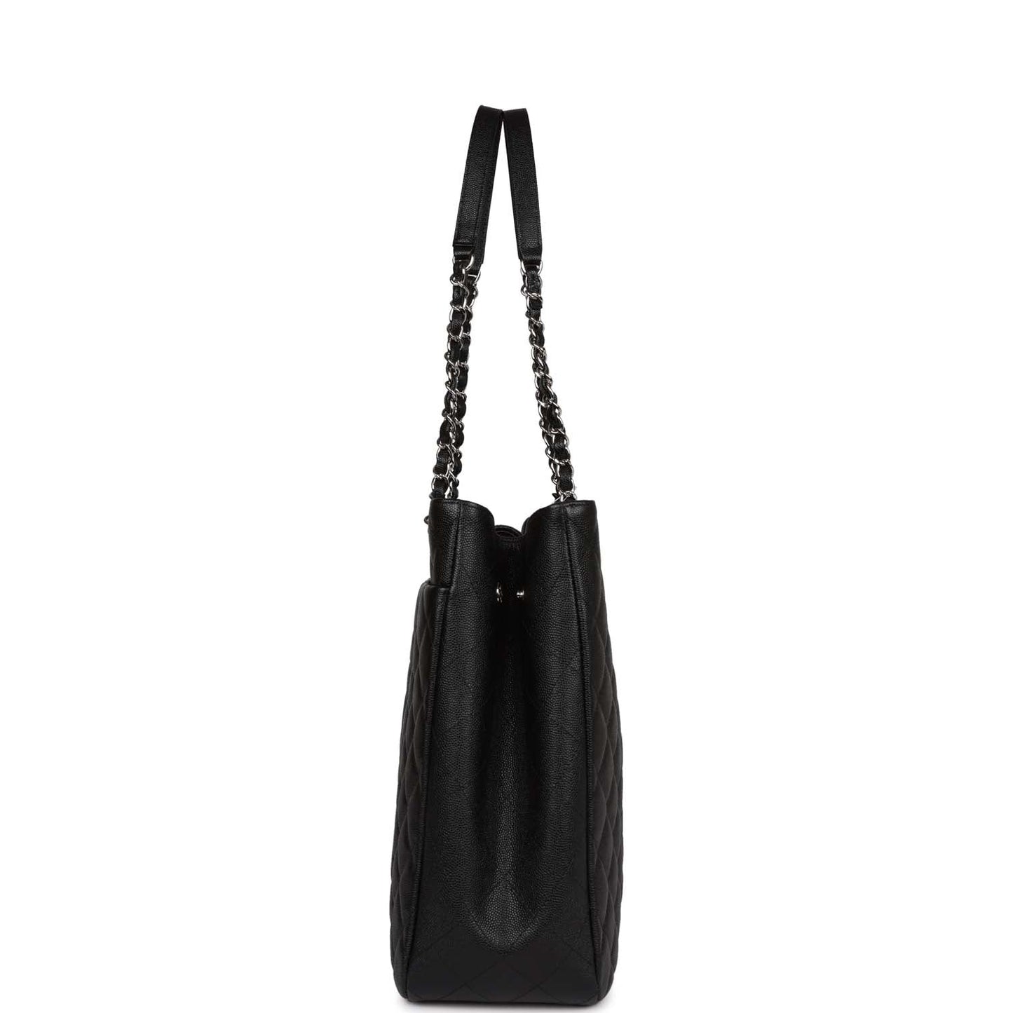 Chanel Timeless Tote Bag Black Caviar Silver Hardware