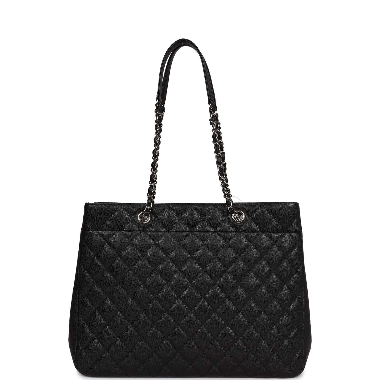 Chanel Timeless Tote Bag Black Caviar Silver Hardware