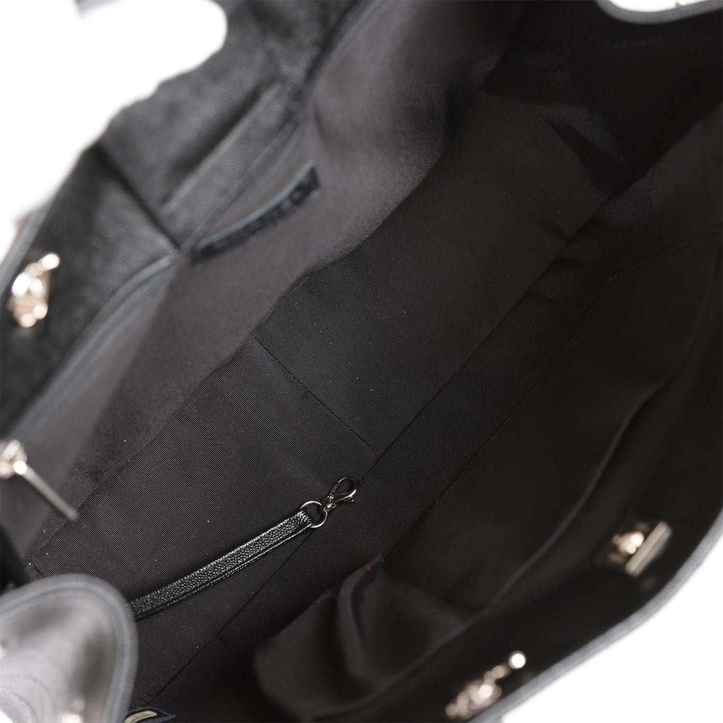 Chanel Timeless Tote Bag Black Caviar Silver Hardware