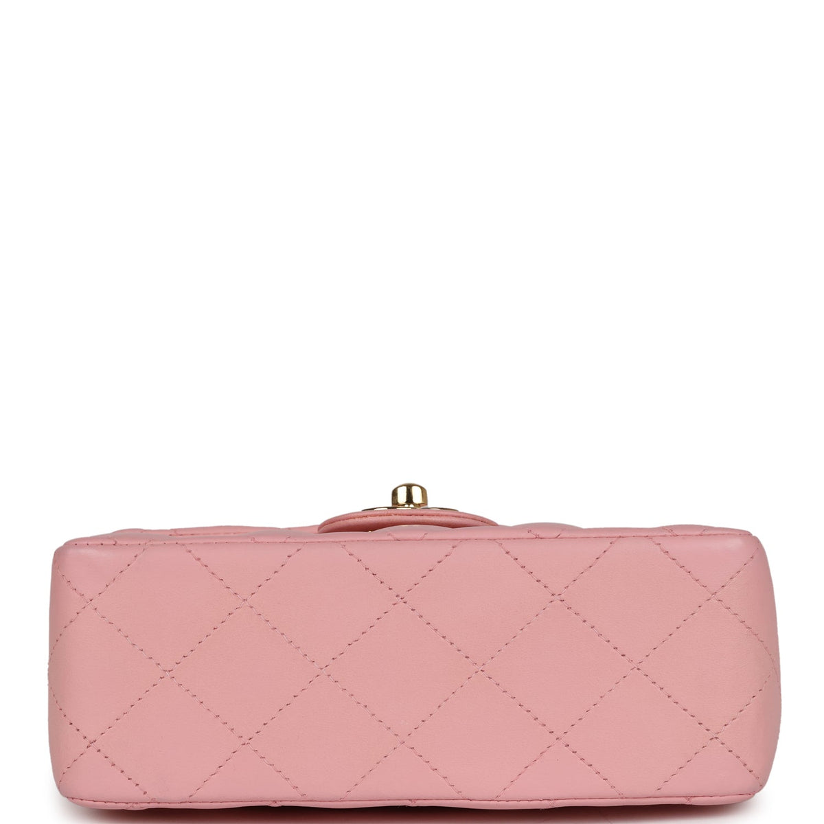 Vintage Chanel Mini Square Flap Light Pink Lambskin Gold Hardware