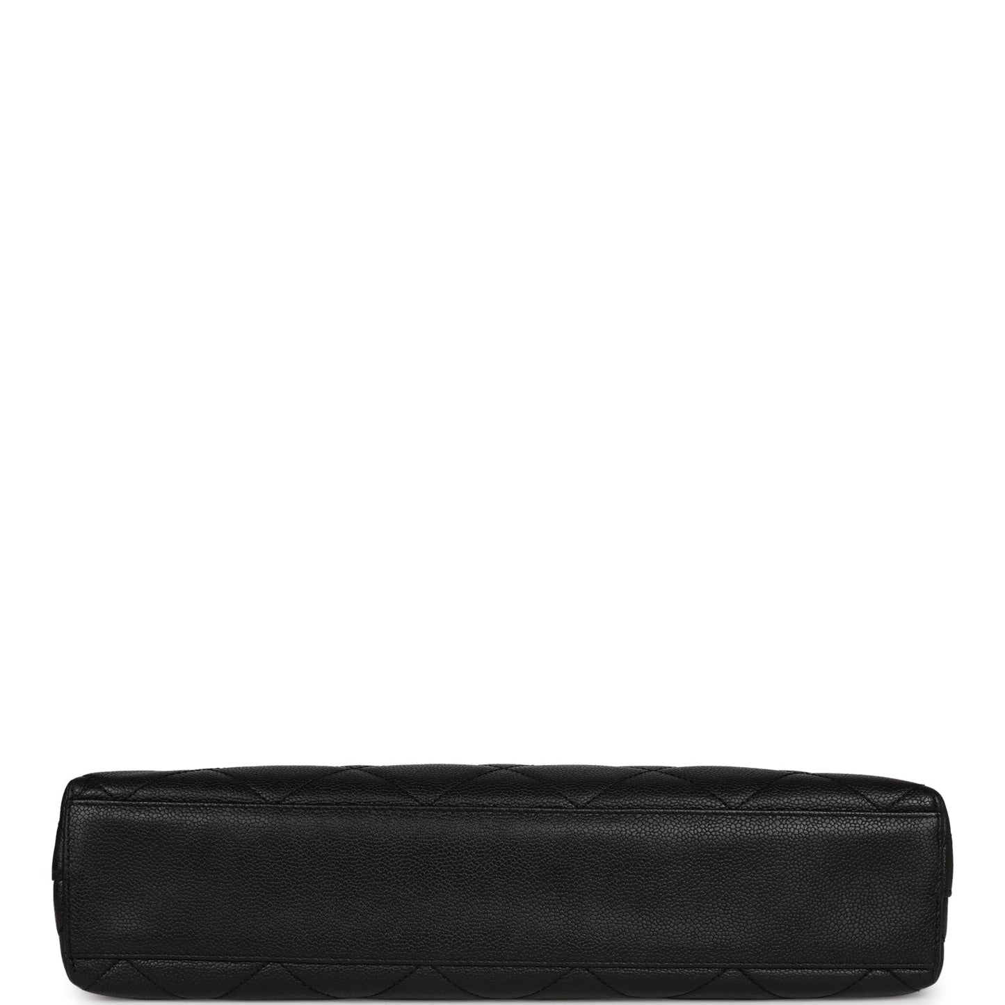 Vintage Chanel Quilted CC Tote Black Caviar Tortoiseshell Bakelite Hardware