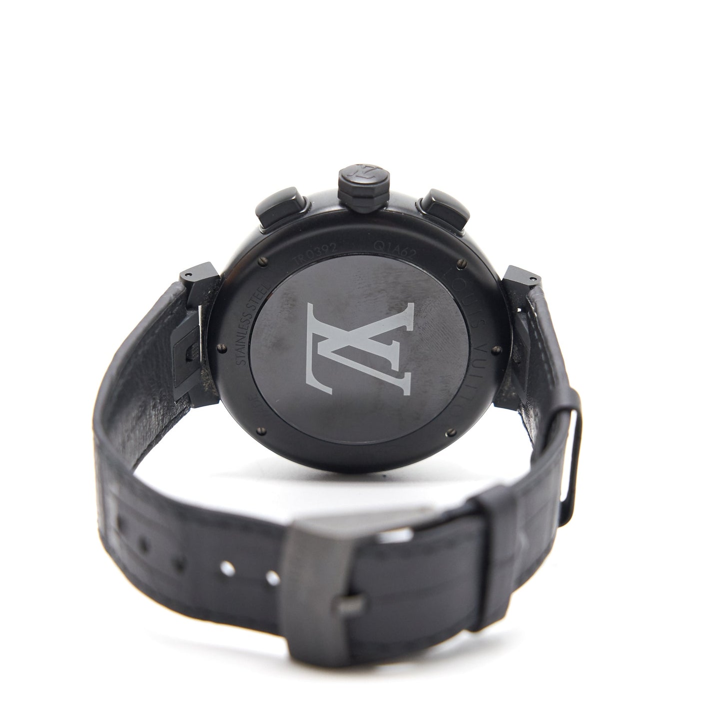 Louis Vuitton Tambour Watch All black Chronograph 46