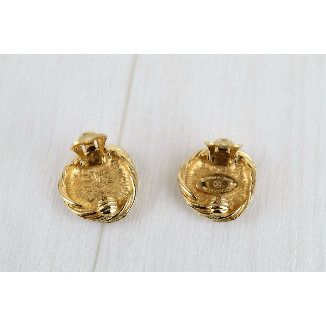 Good ( Rank AB)｜CHANEL Coco Mark Gold 24 Plated Earrings ｜H24101902