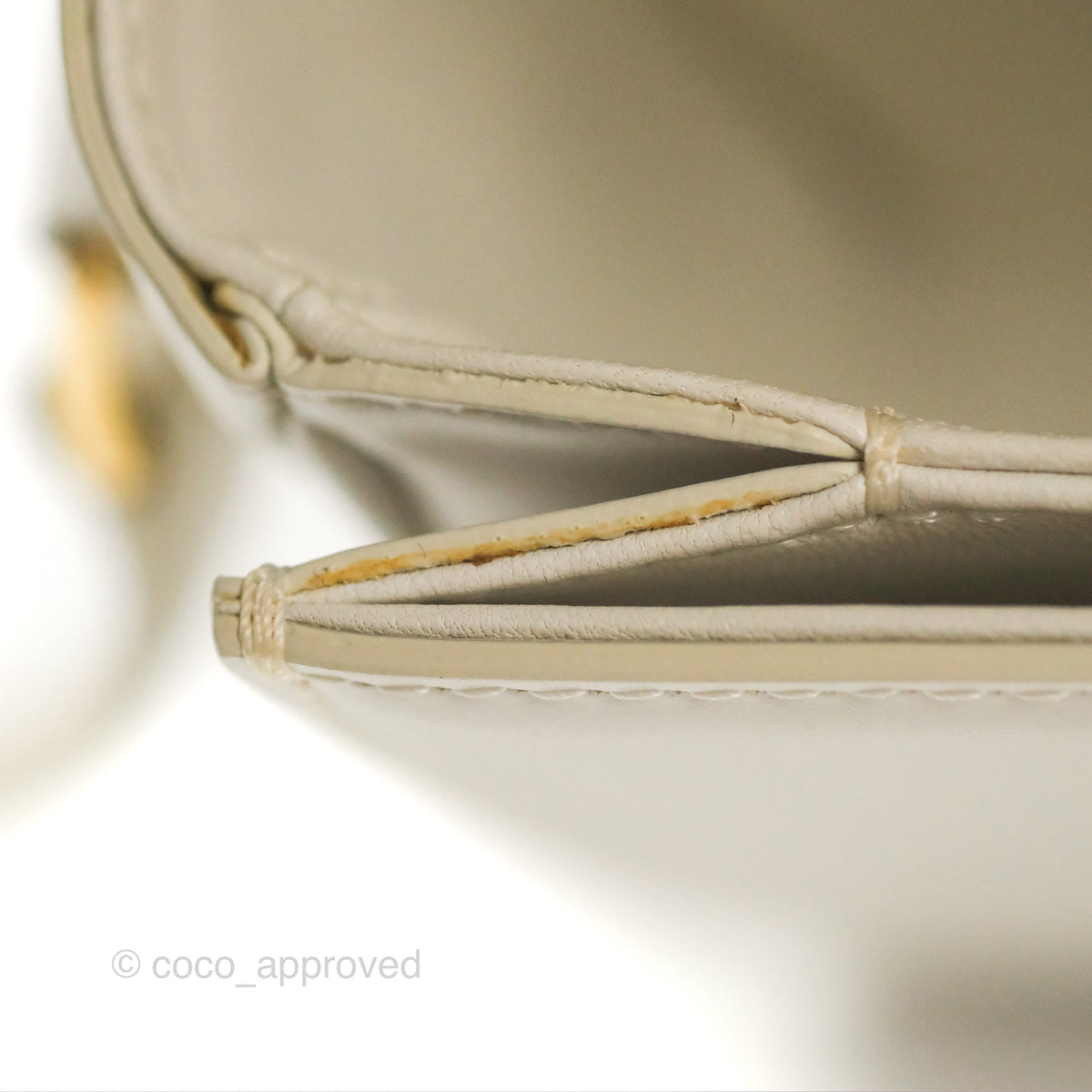 Celine Teen Triomphe Bag Shiny Calfskin White