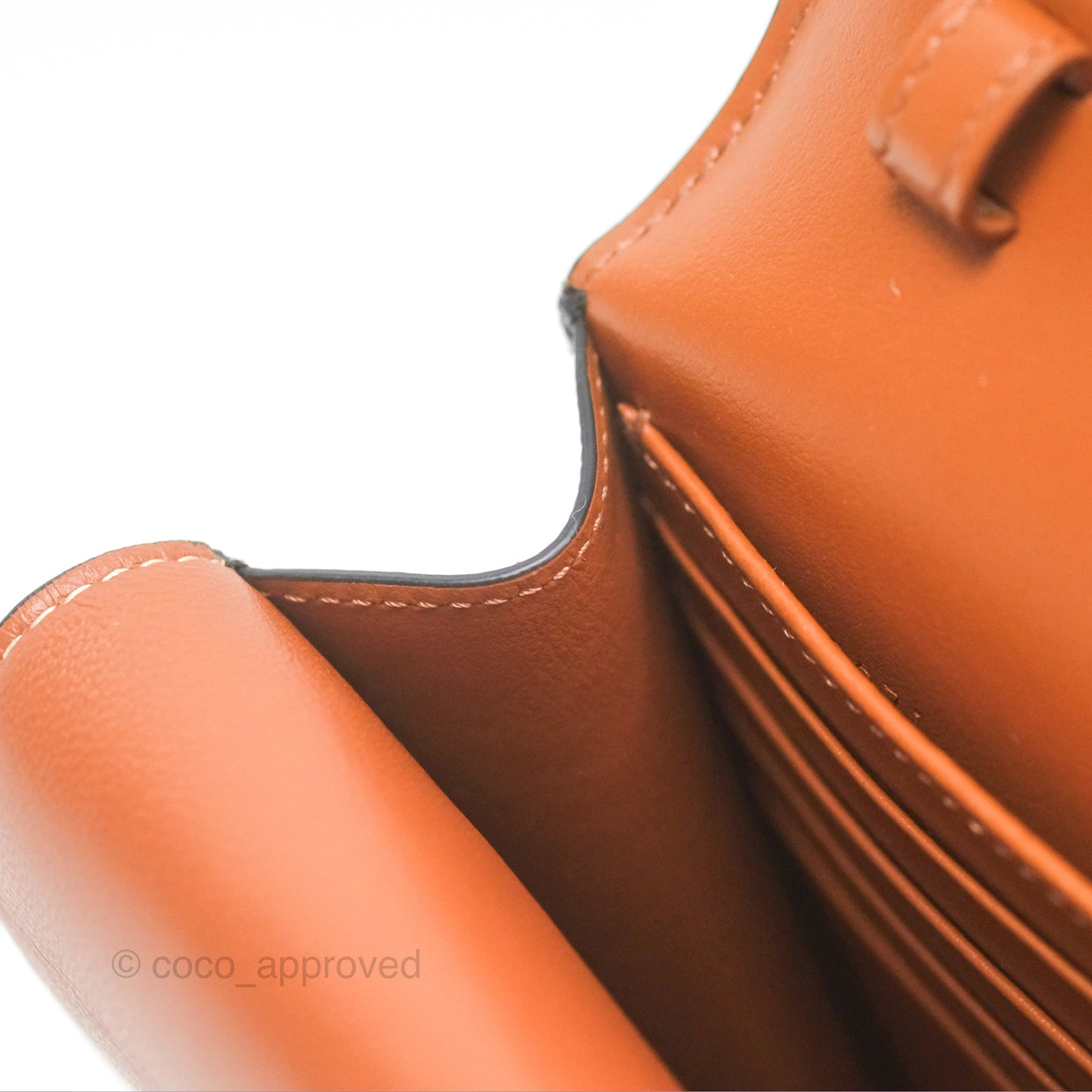 Celine Wallet On Strap Triomphe Canvas Tan Lambskin