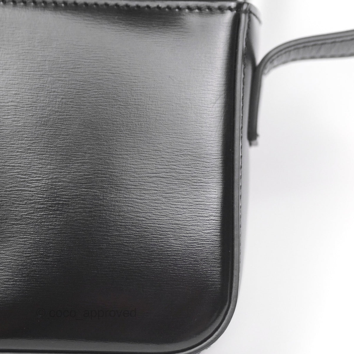 Celine Triomphe Shoulder Bag Black Calfskin