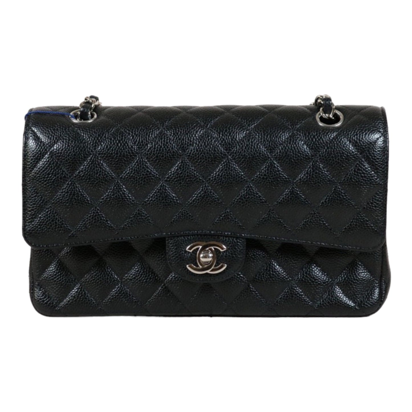 Rank SA｜ CHANEL Caviar Skin Matrasse Double Flap 25 Shoulder Bag Black Made In 2018 Year  ｜S24050601