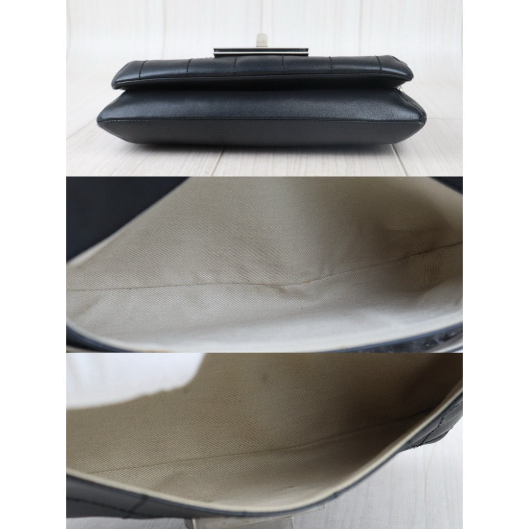 Good ( Rank AB) ｜ CHANEL Lamb Skin 2.55 Matelasse Black Shoulder Bag Made in 2003-2004Year｜Y24082605