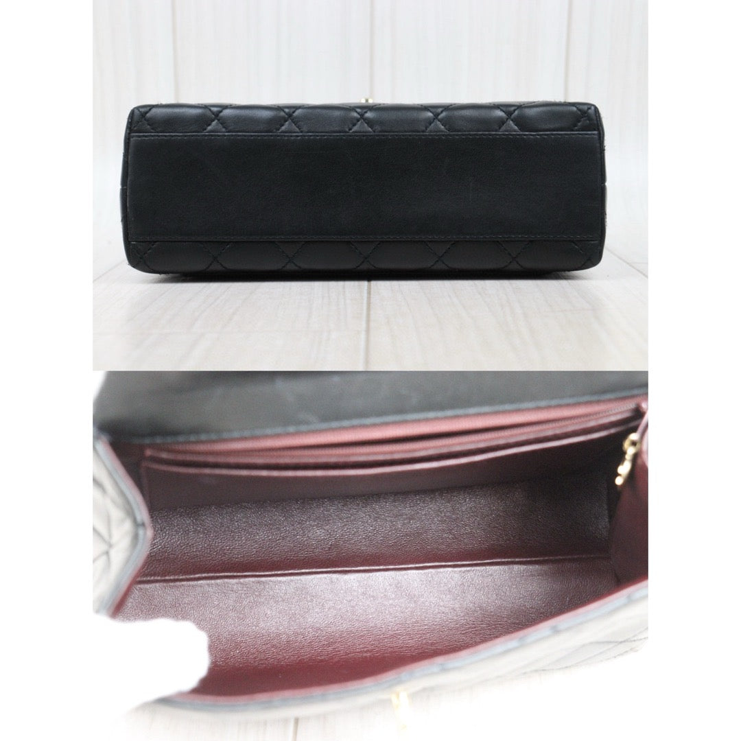 Very Good ( Rank A)｜CHANEL Lamb Skin COCO Hand bag Small Black  Made In 1997-1999 Year｜S25033006