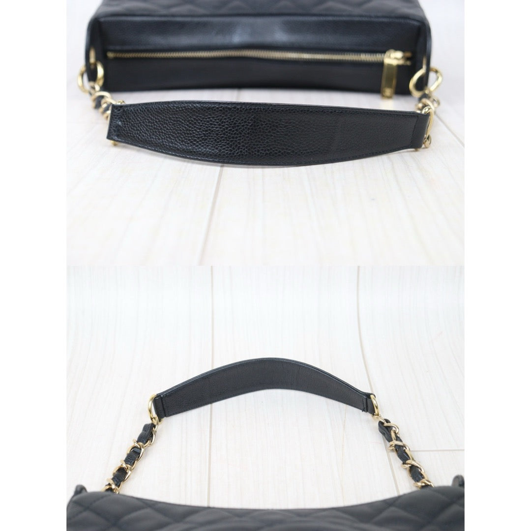 Good ( Rank AB)｜ CHANEL Half Moon Shoulder Bag Black Made In 2004-2005Year  ｜VT25030113