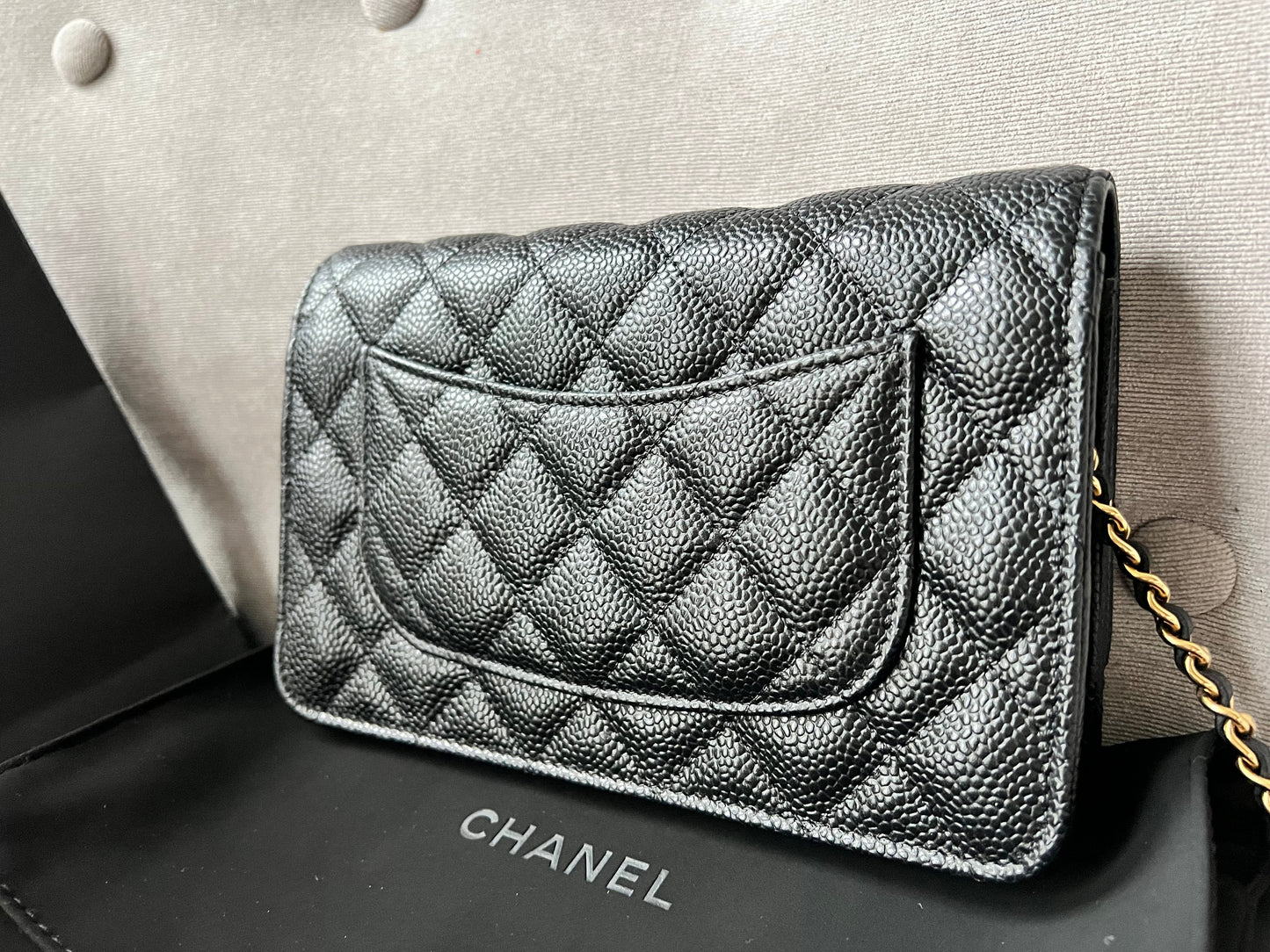 Chanel Black Caviar Wallet on Chain