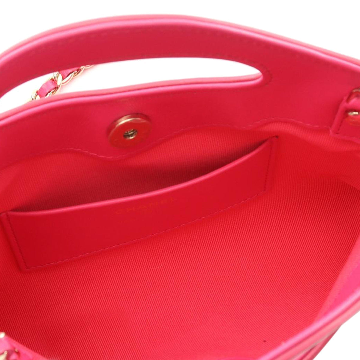 Pink Chanel Nano Shiny Aged Calfskin 31 Shopping Bag Satchel