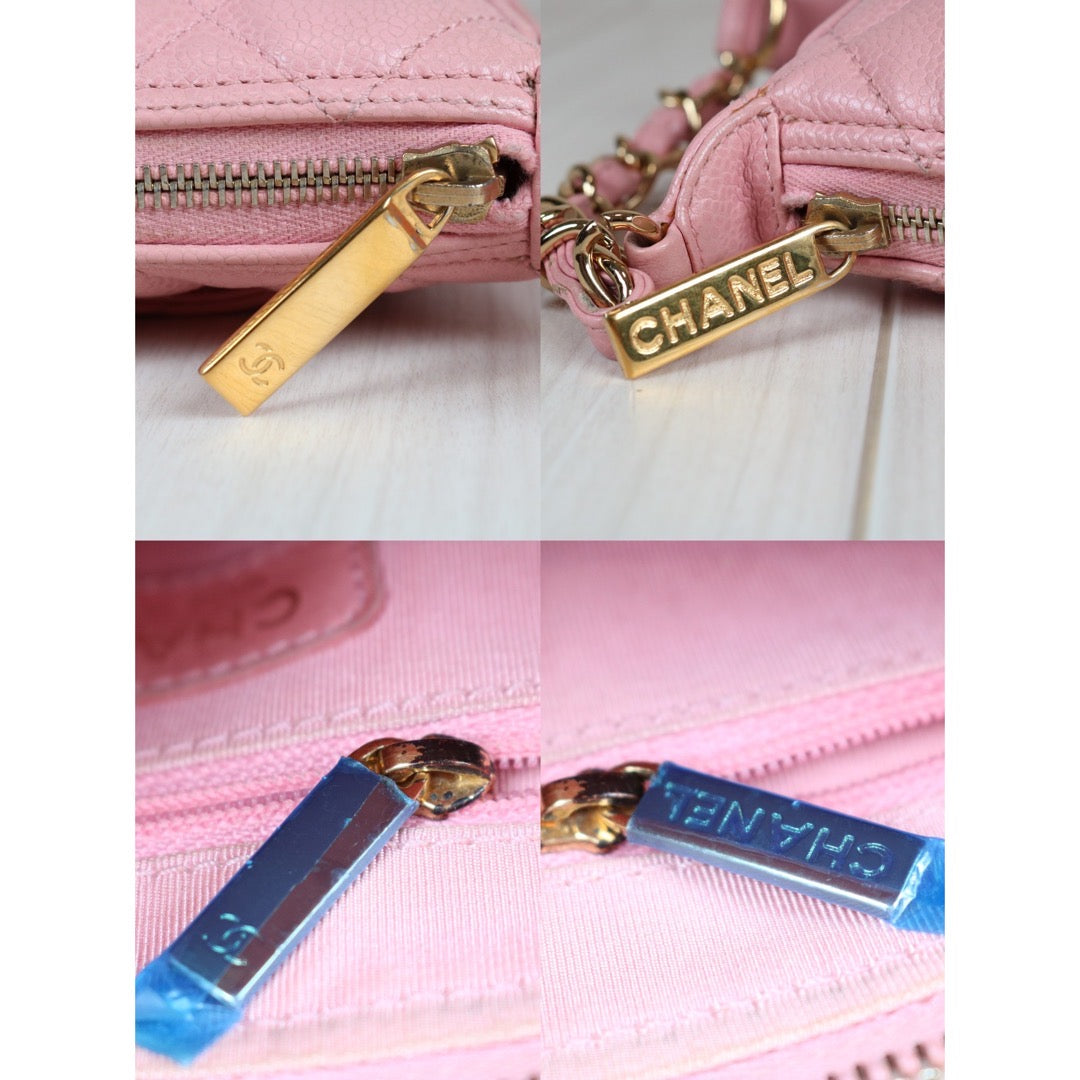 Good ( Rank AB)｜ CHANEL Caviar Leather Shoulder Bag Pink Made In 2004-2005Year  ｜S24073104