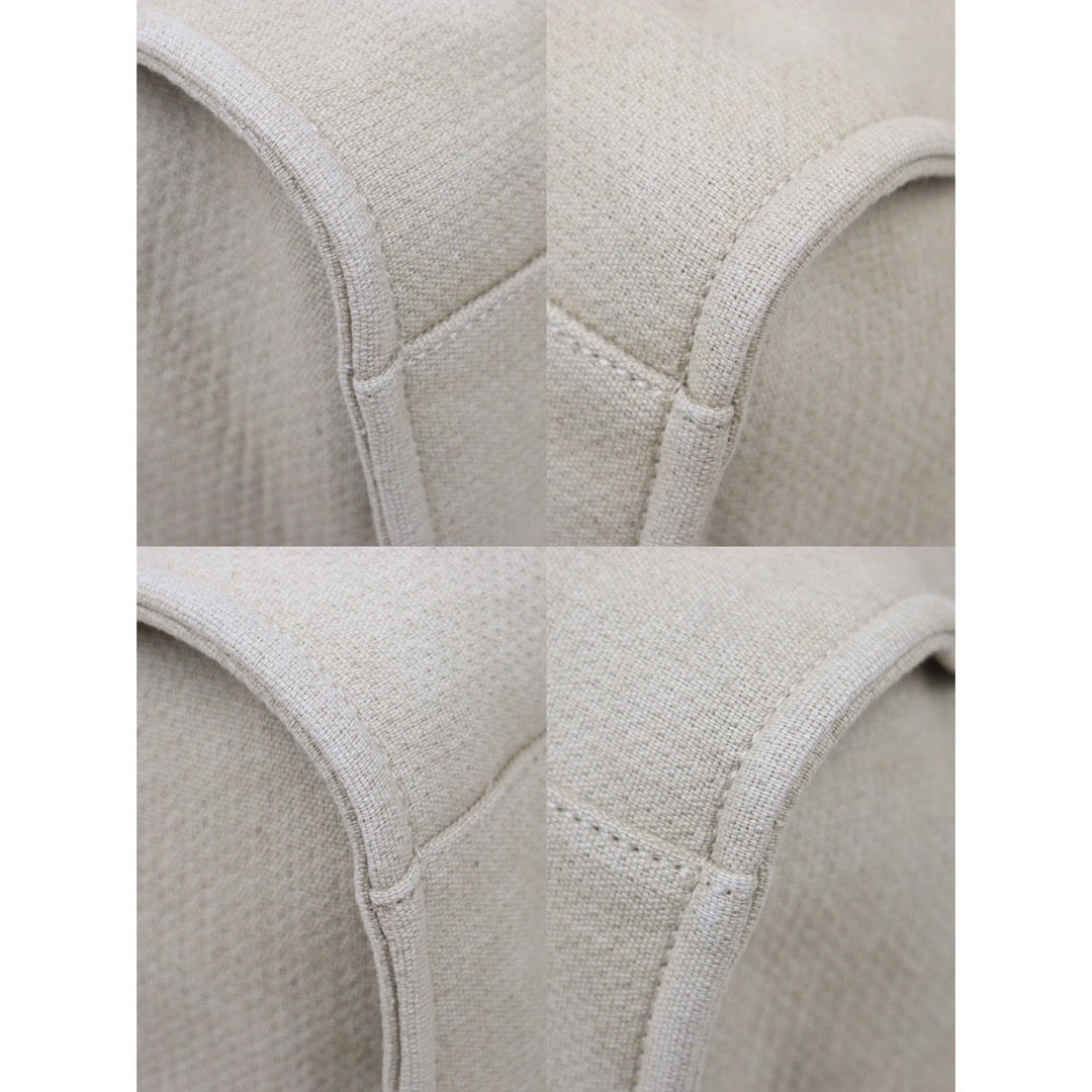 Rank A｜ CHANEL Canvas Tote Bag Khaki Large｜P24061127