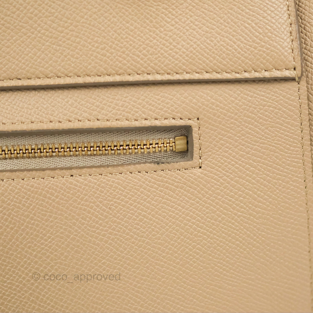 Celine Mini Belt Bag Light Taupe Grained Calfskin Gold Hardware