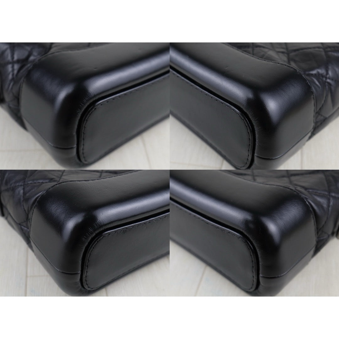 Very Good ( Rank A) ｜CHANEL PM Gabrielle Aged Calfskin Shoulder Bag Black Made in 2018 Year｜S25061201