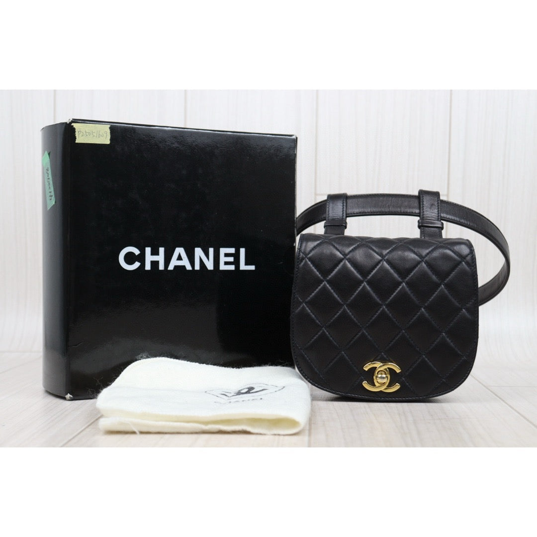Rank A ｜ CHANEL  Matrasse Lambskin Waist Bag ｜P25051609