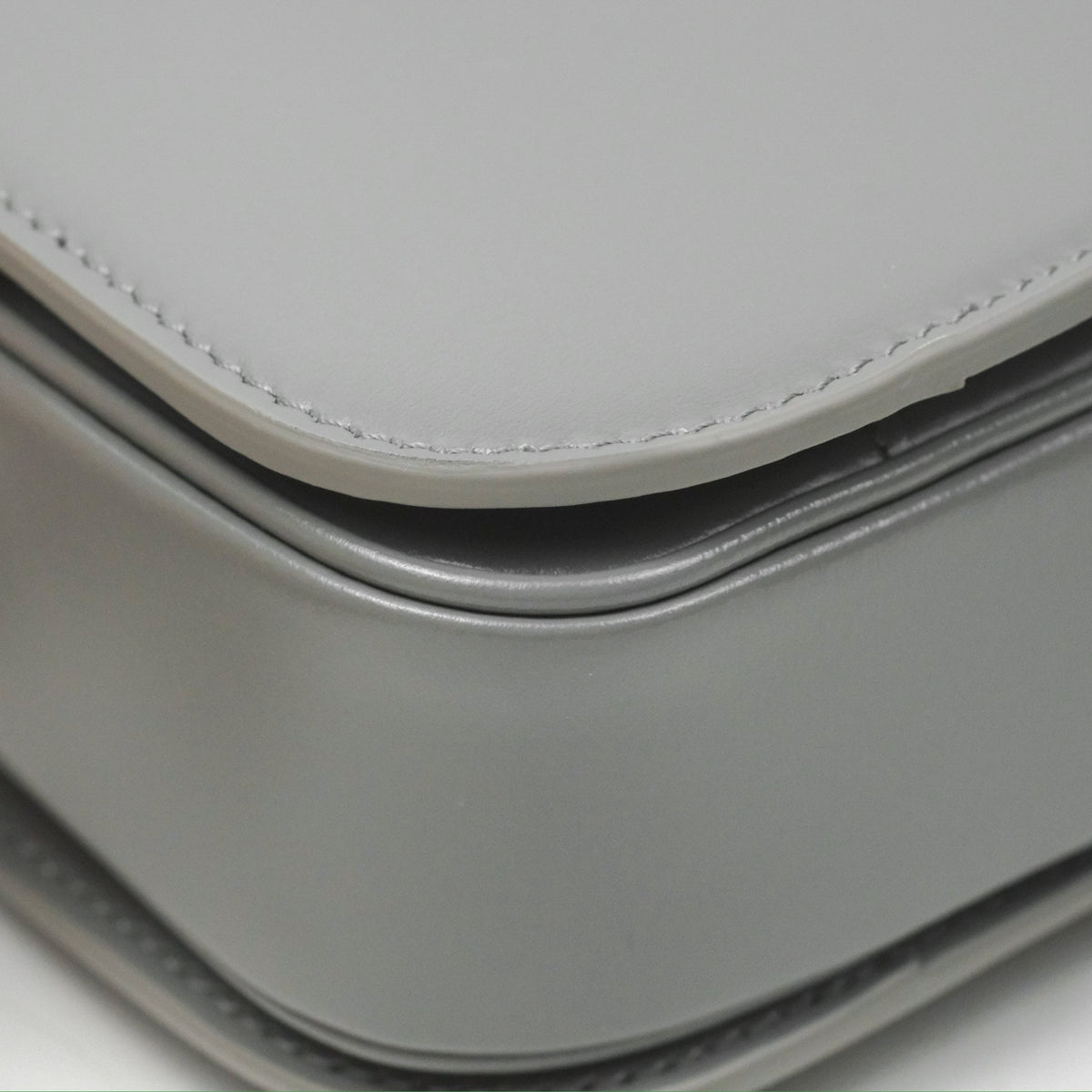 Celine Medium Triomphe Bag Zinc Shiny Calfskin