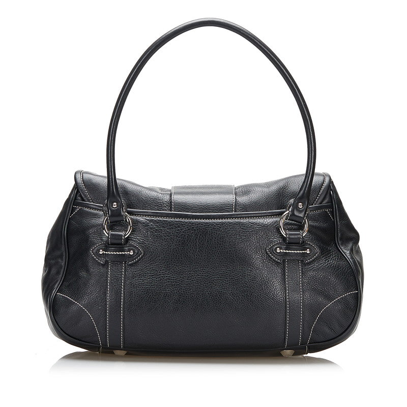 CD Flap Leather Handbag 02-BO-0046