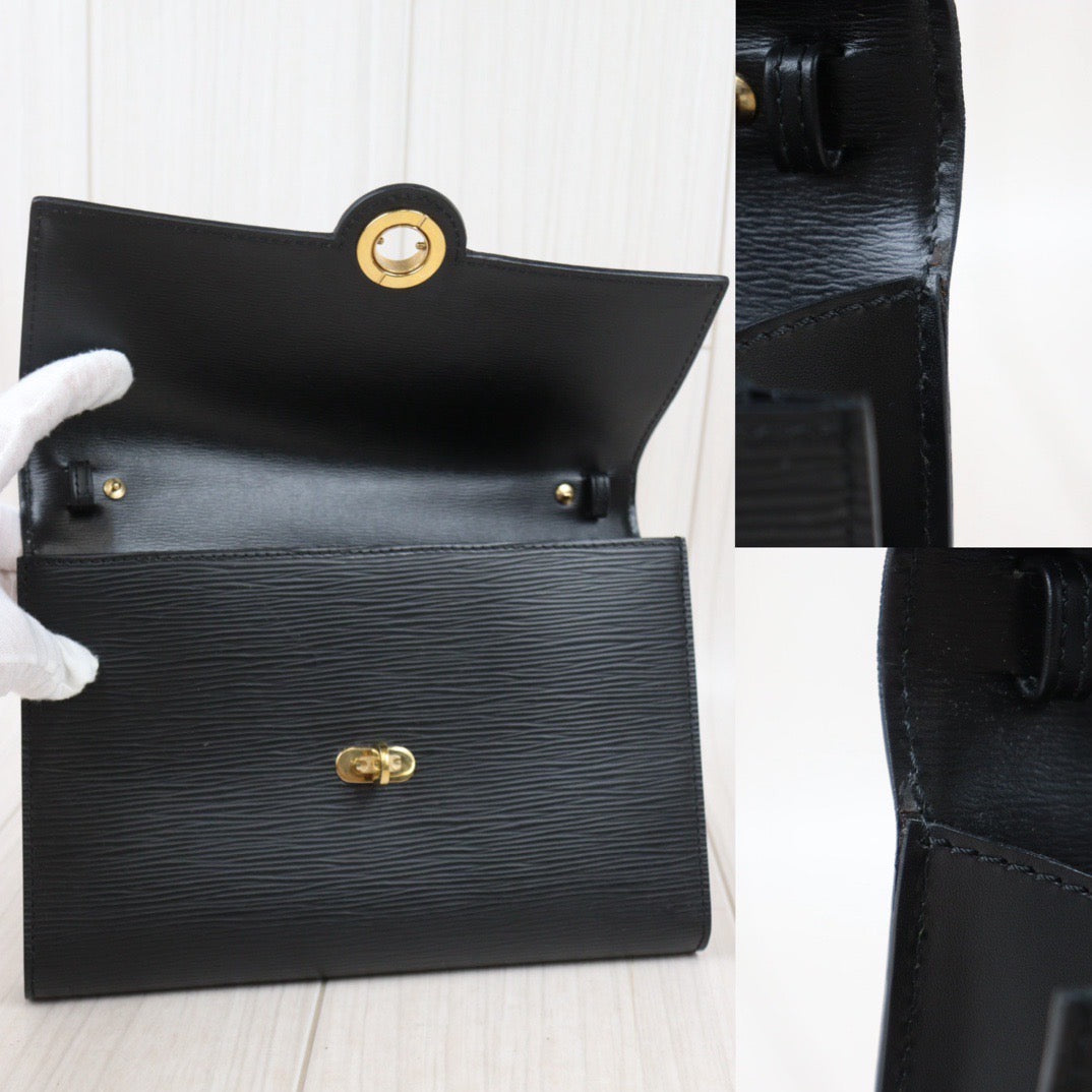 Rank AB｜ LV Epi Shoulder Bag Black｜24071527