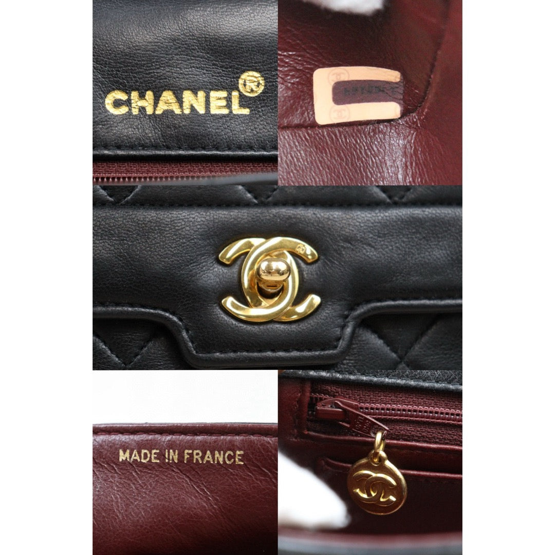 Good ( Rank AB)｜ CHANEL Matrasse Diana  Lamb Skin  Chain Bag Made in 1989-1991Year｜25050223
