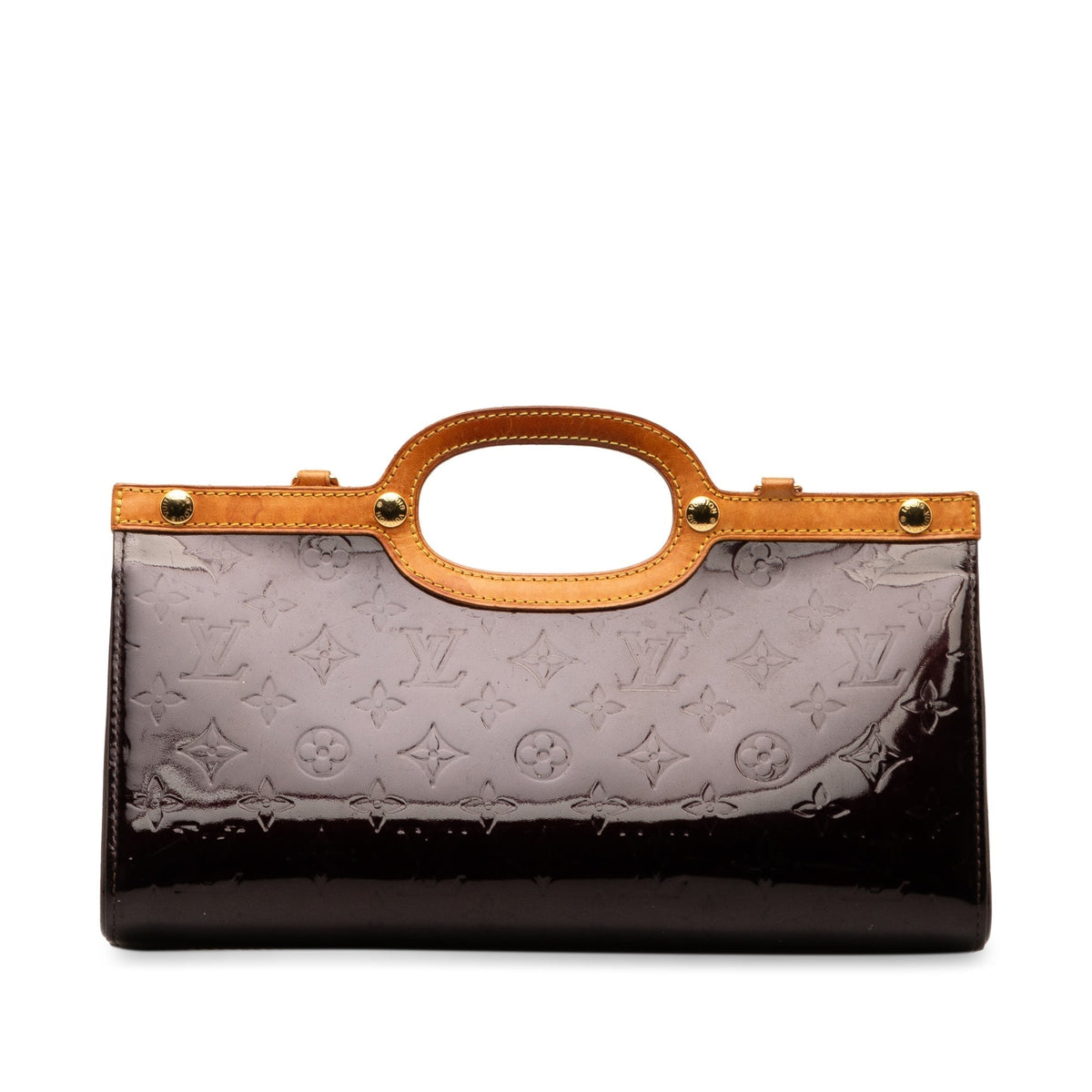 Purple Louis Vuitton Monogram Vernis Roxbury Drive Satchel