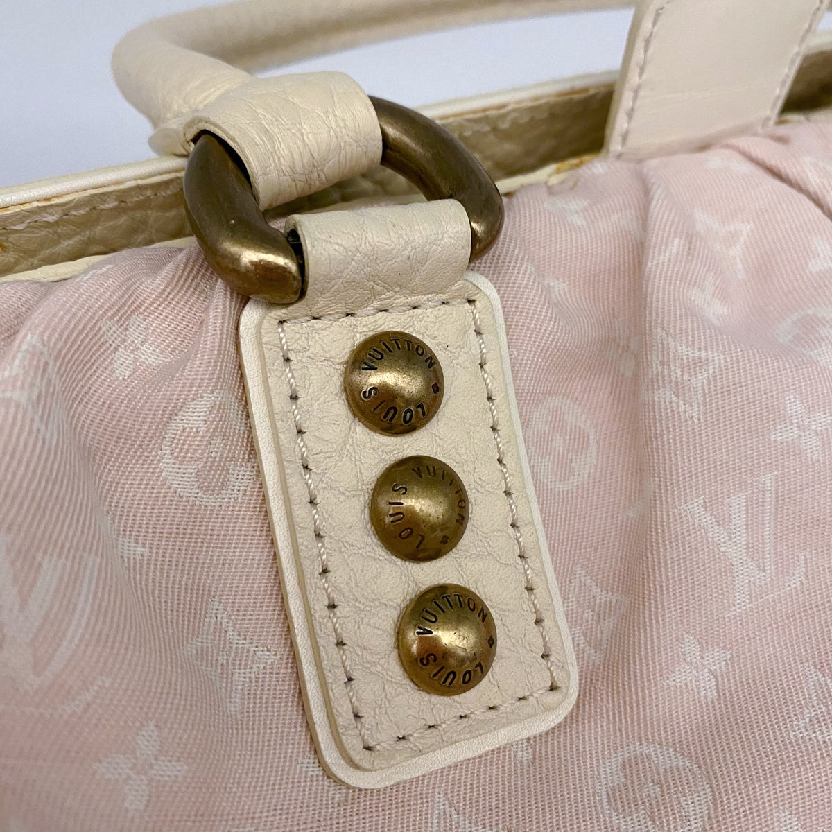 Louis Vuitton Pink Mini Lin Trapeze Handbag