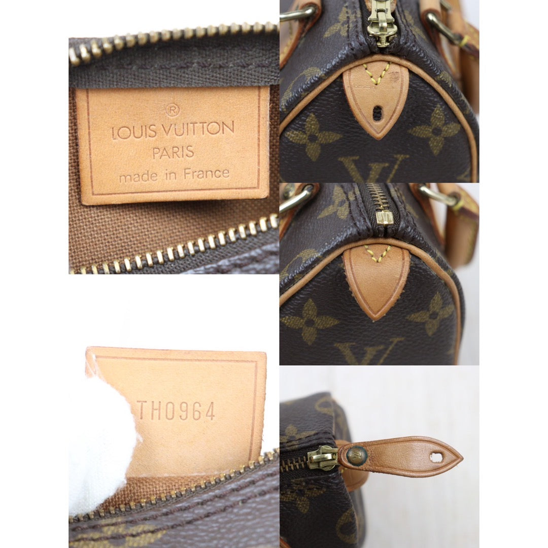 Rank AB ｜ LV Monogram Mini Speedy Handbag Wirh Shoulderstrap｜24061801