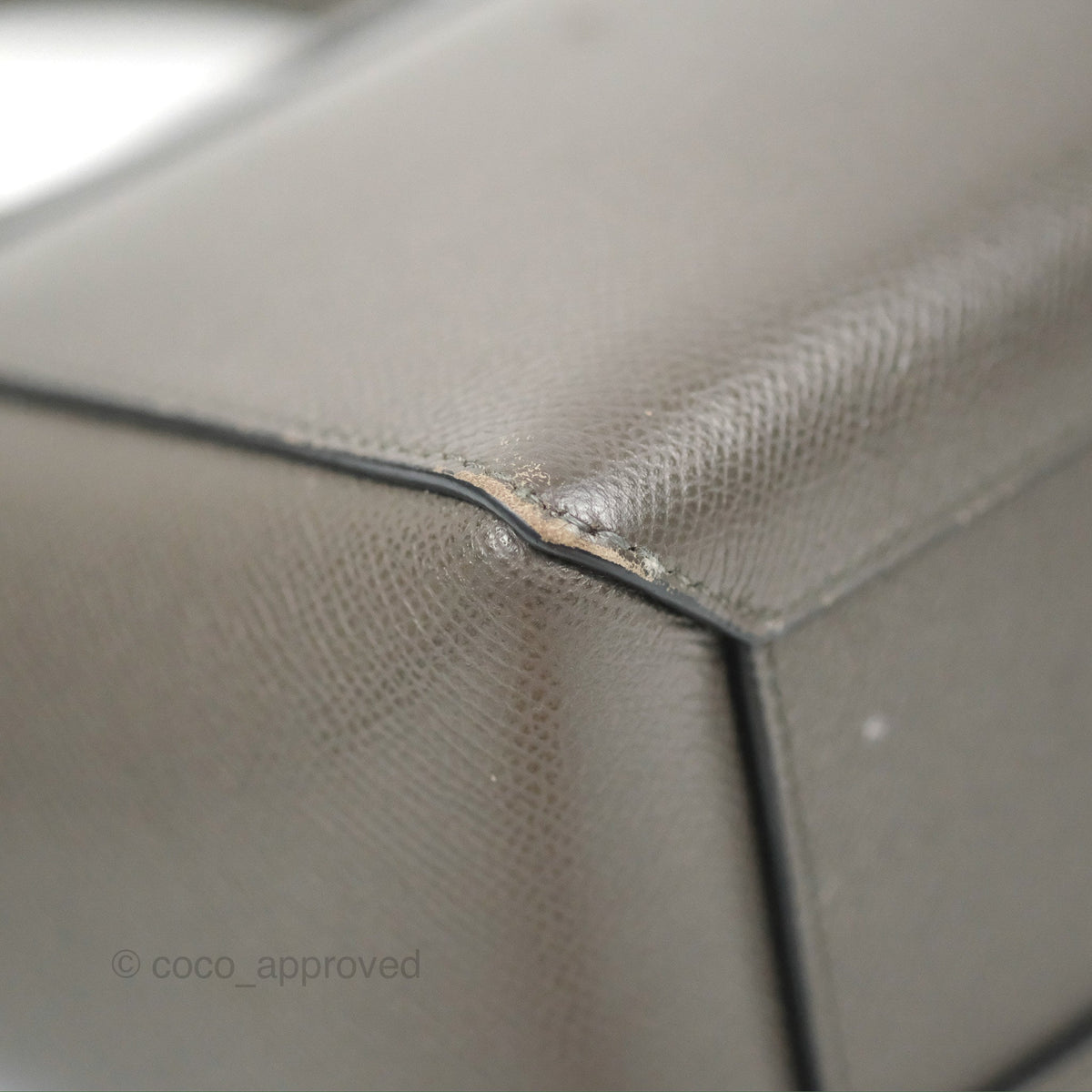 Celine Nano Belt Bag Grey Grained Calfskin Gold Hardware
