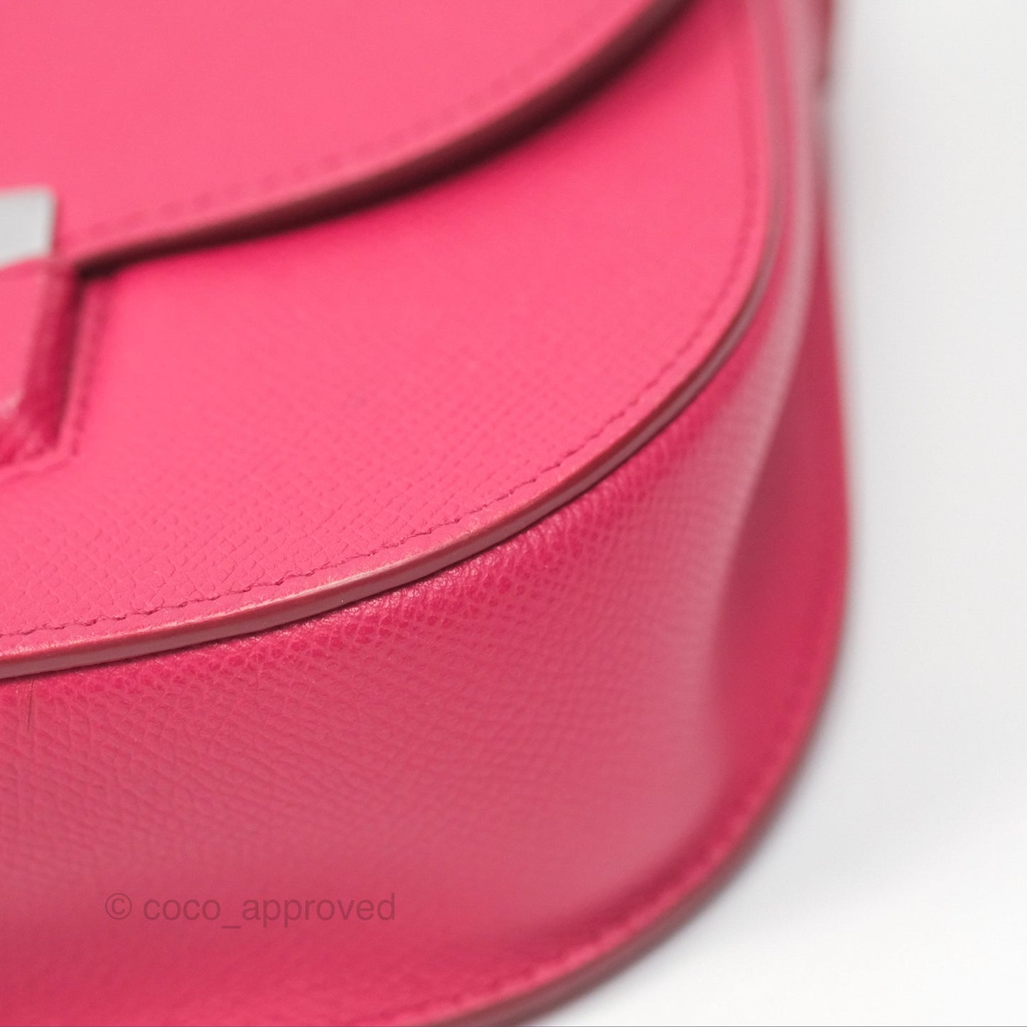 Celine Small Trotteur Crossbody Bag Grained Calfskin Dark Pink