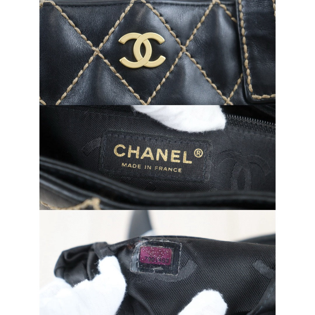 Good ( Rank AB)｜ CHANEL Calf Leather Hand Bag Made In 2002～2003Year｜VT25030112