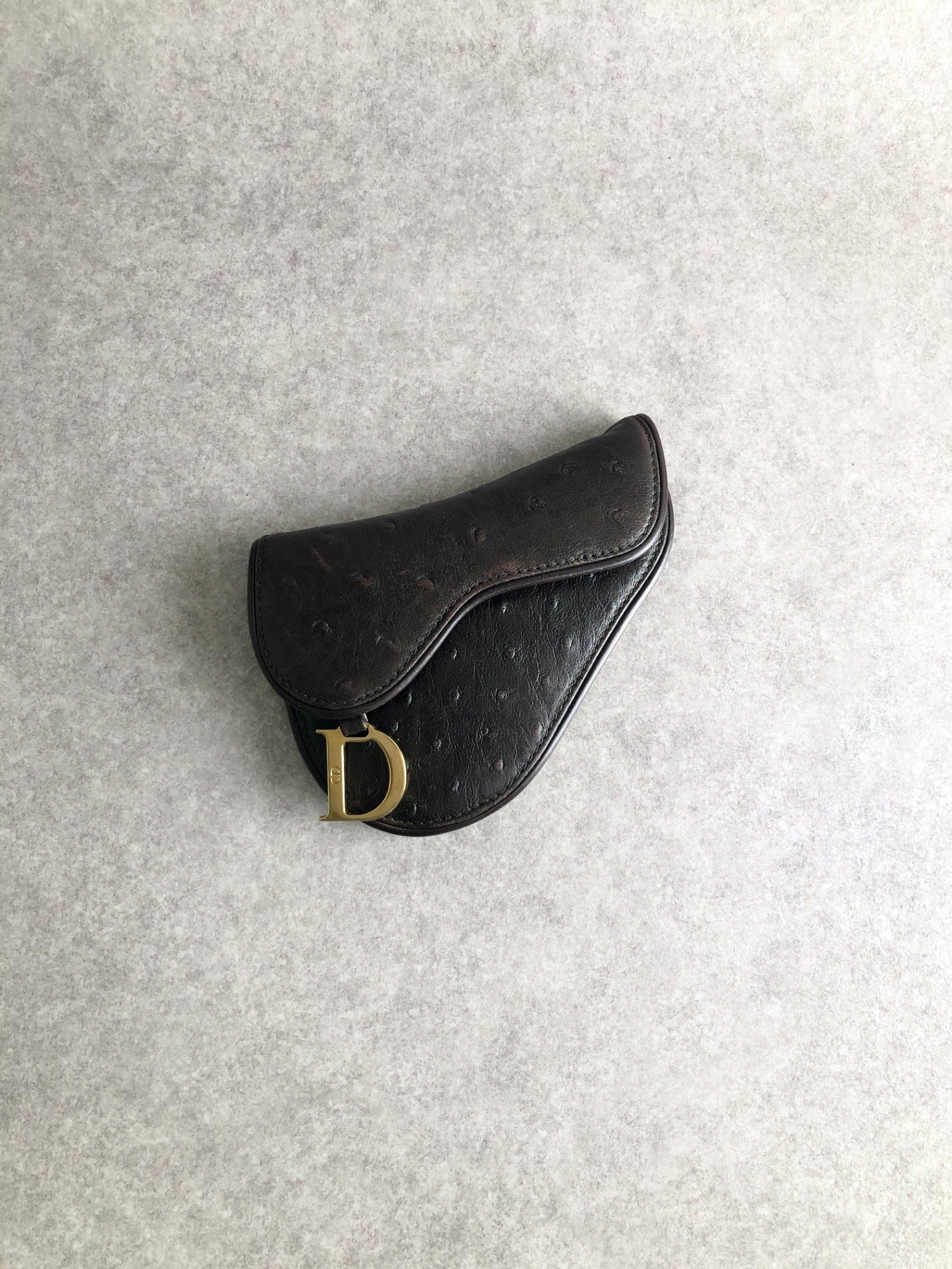 Christian Dior Coin Purse Brown Vintage ncj5a5