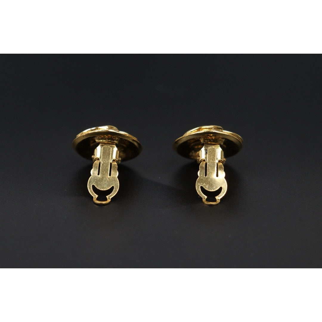 Very Good ( Rank A) ｜CHANEL Coco Mark Gold 24 Plated Earrings ｜S24112511