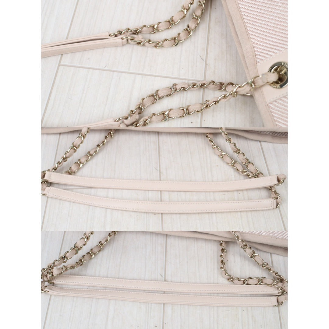 Rank A ｜ CHANEL Canvas Tote Bag Pink  Made In 2020-2021 Year｜P24062804