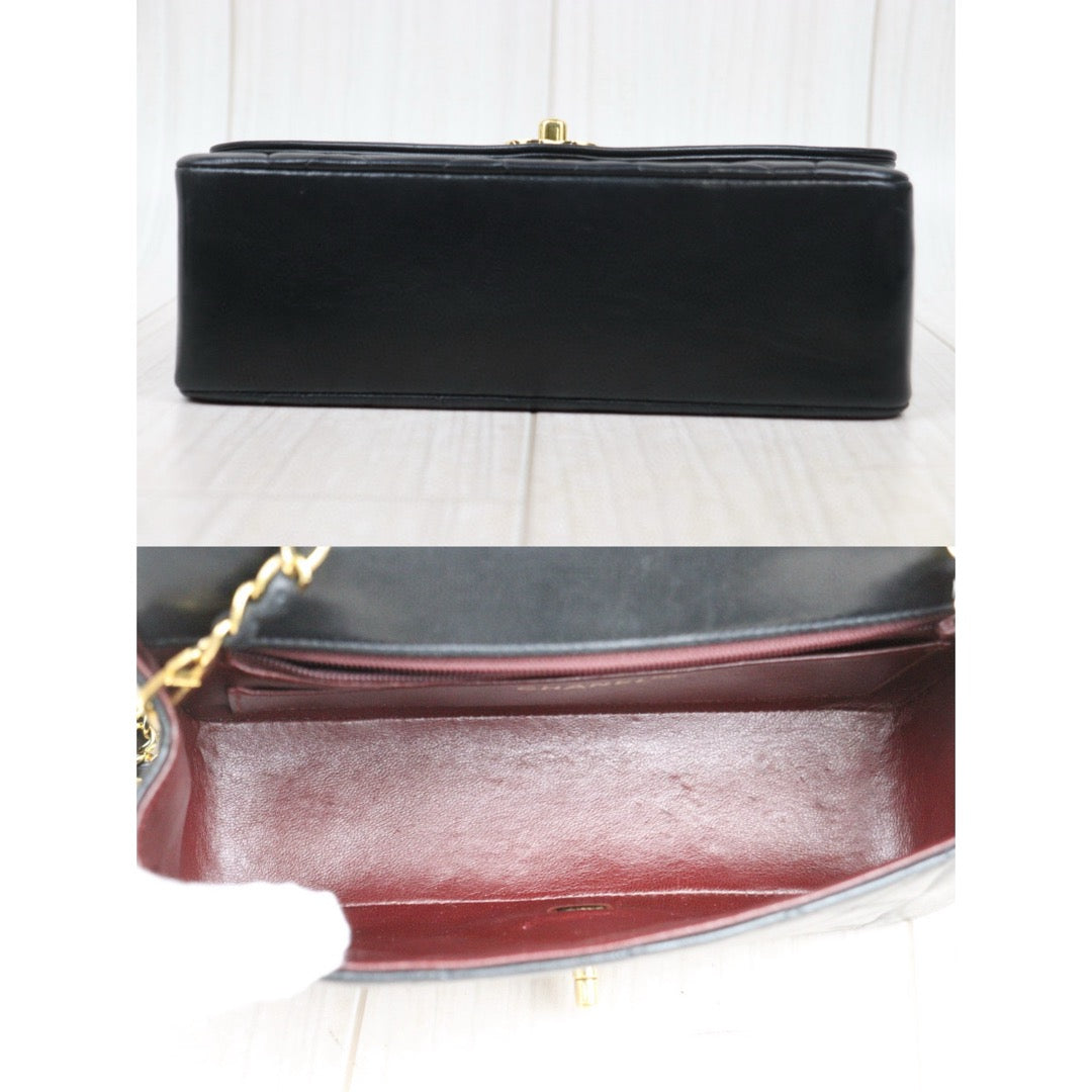 Good ( Rank AB)｜ CHANEL Matrasse Diana 22 Lamb Skin  Chain Bag Made in 1991-1994 Year｜P25031403