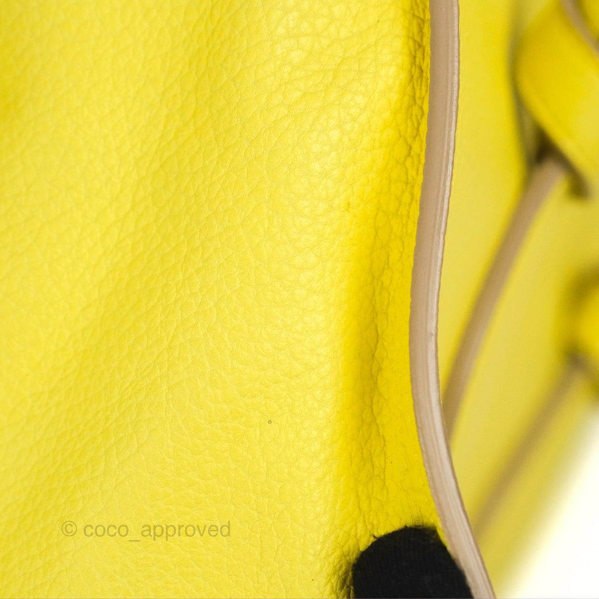 Celine Small Tie Knot Bag Yellow Grained Leather