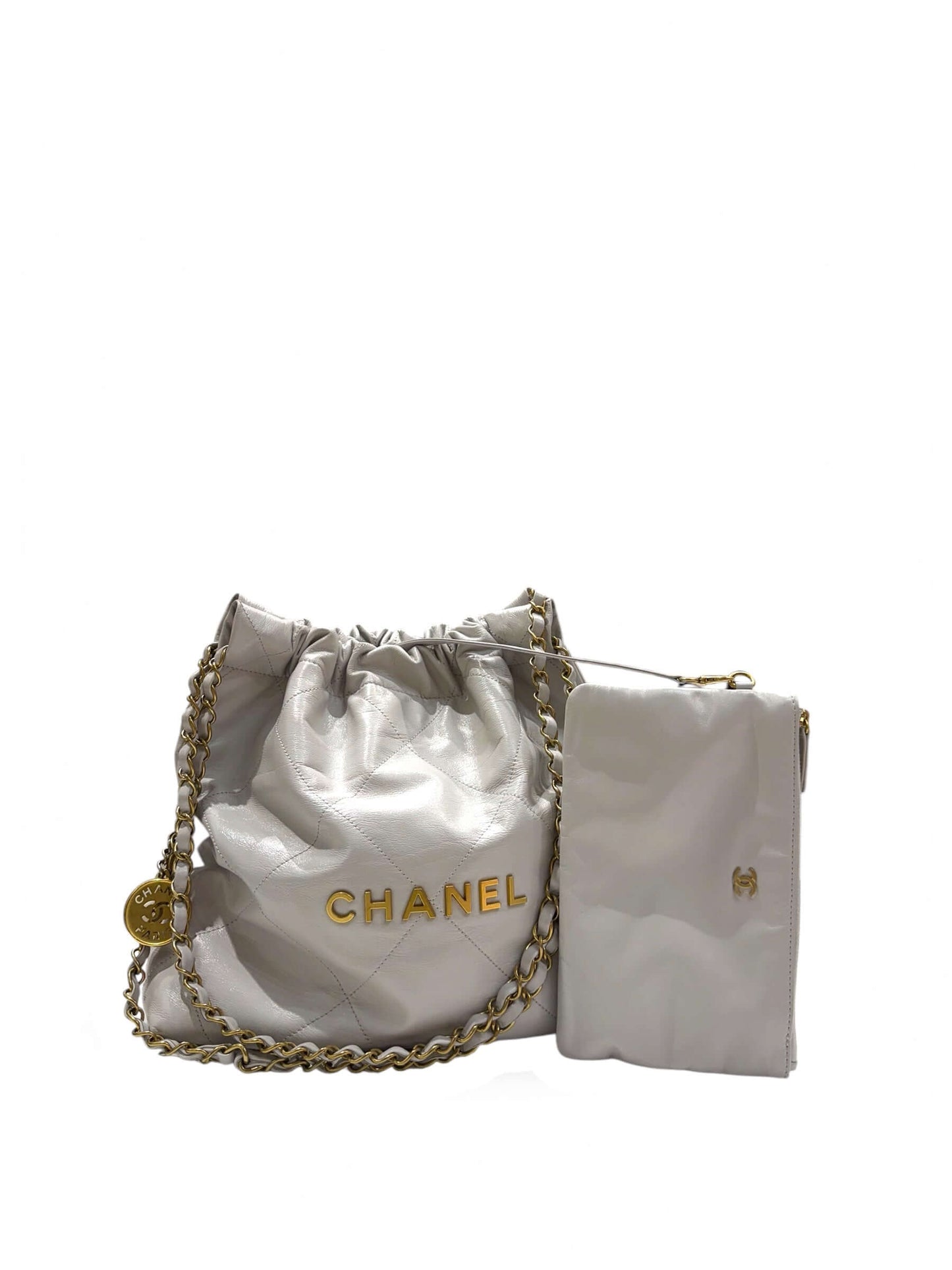 Chanel - Petit Sac 22 Gris Clair