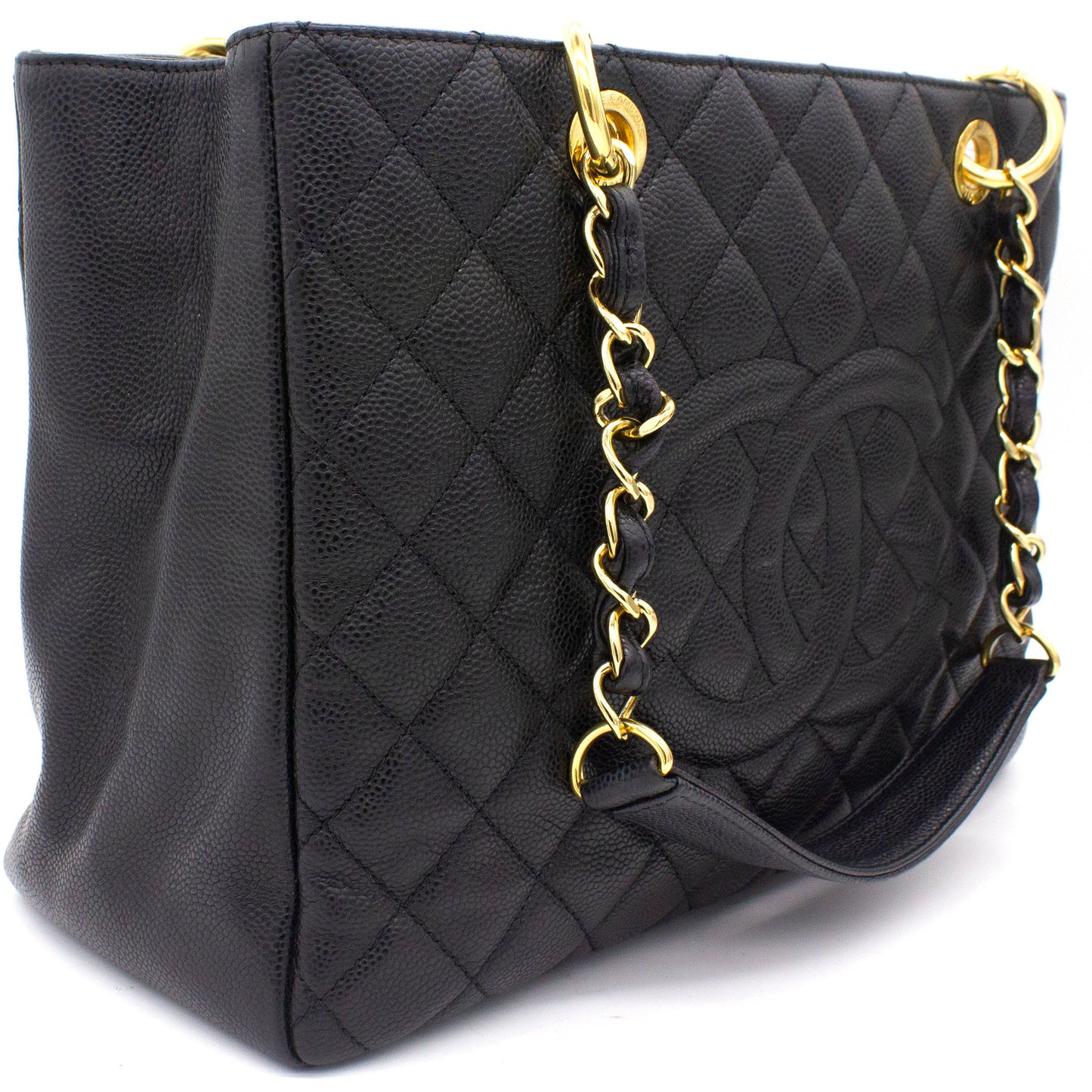 Chanel Caviar Grand Shopping Tote GST Black