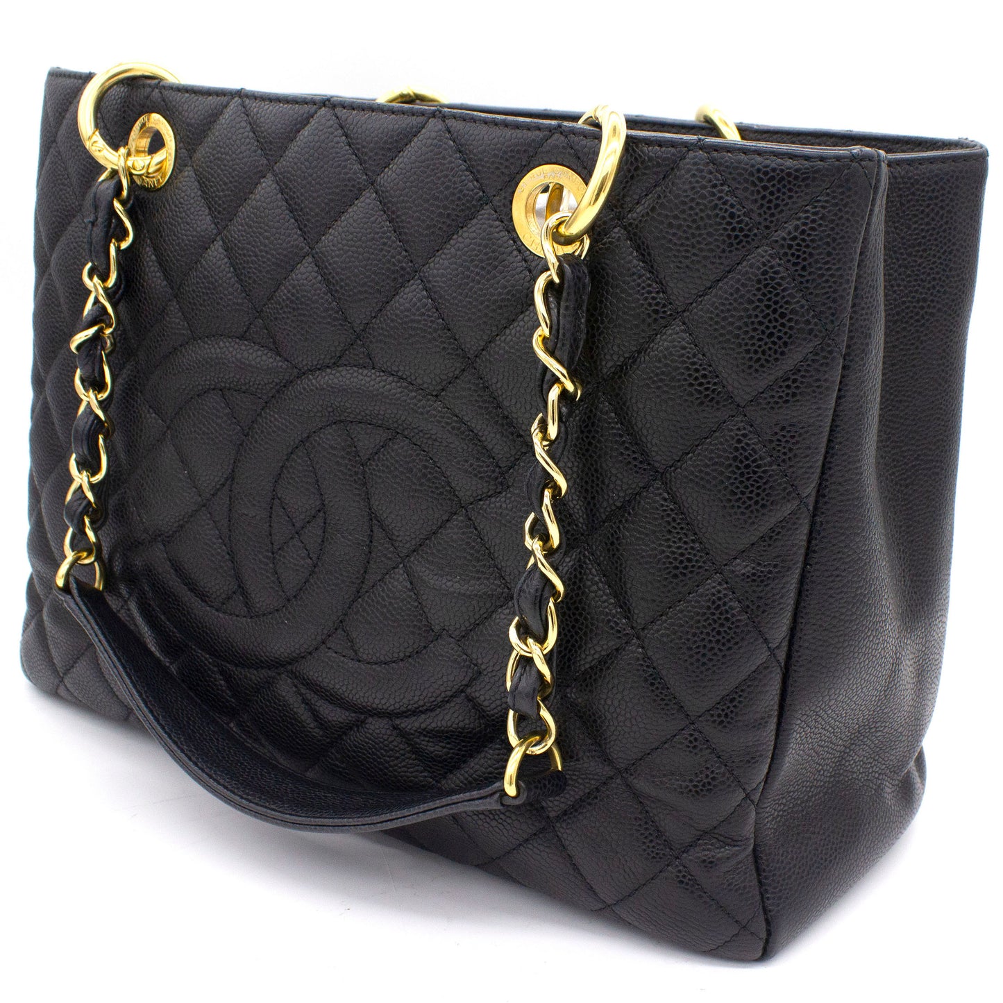 Chanel Caviar Grand Shopping Tote GST Black