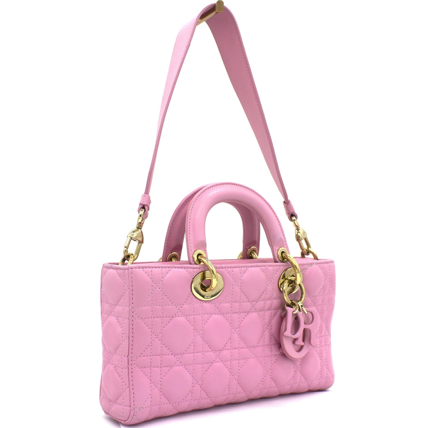 Dior Pink Quilted Leather Runway Bag